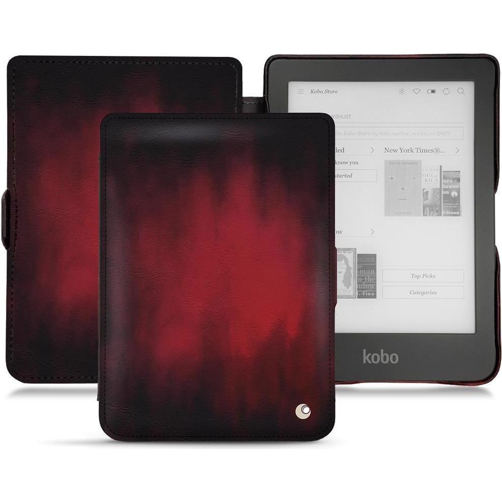 Noreve Lederschutzhülle horizontal (Clara HD), Tablet Hülle, Rot