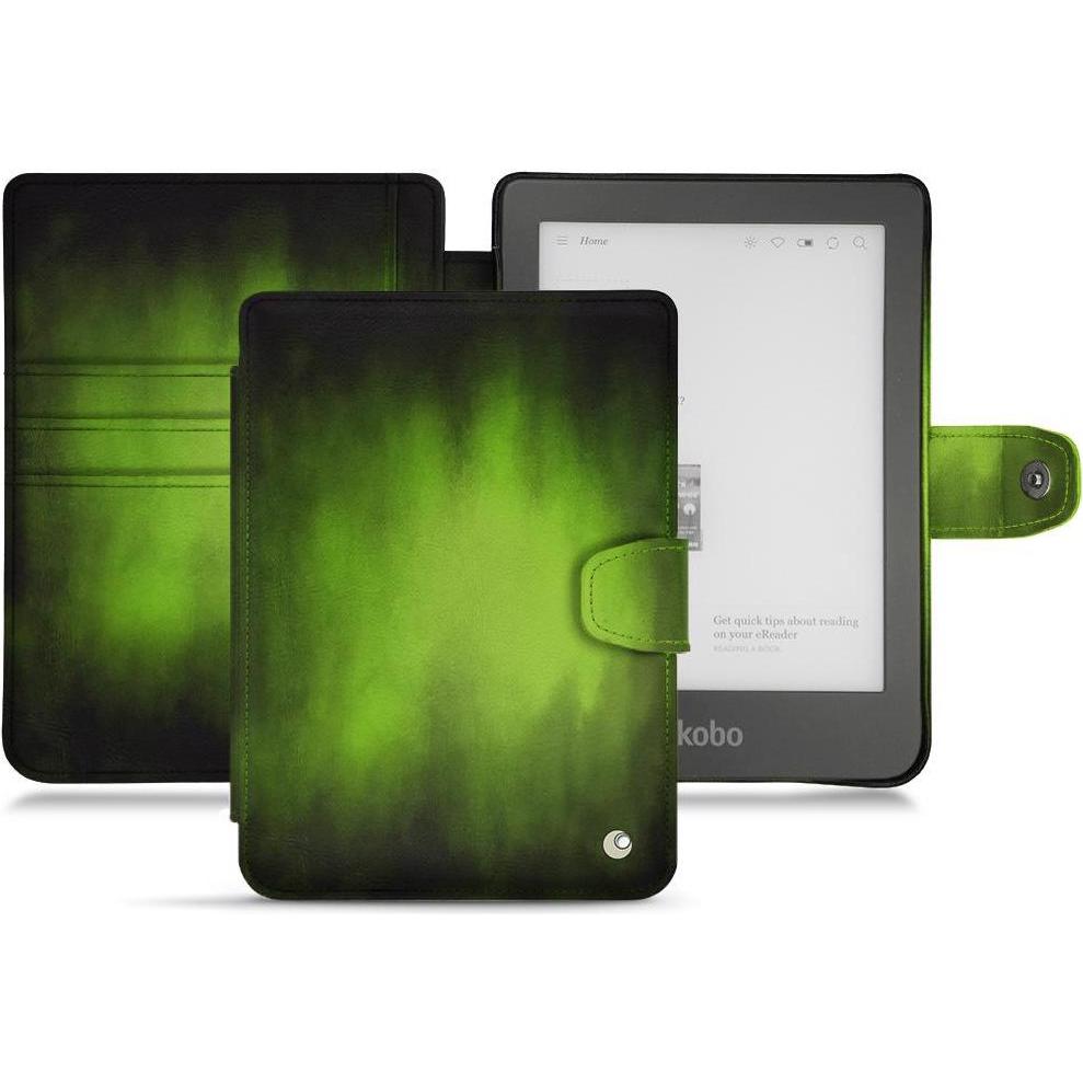 Noreve Lederschutzhülle Wallet (Clara HD), eReader Zubehör, Grün