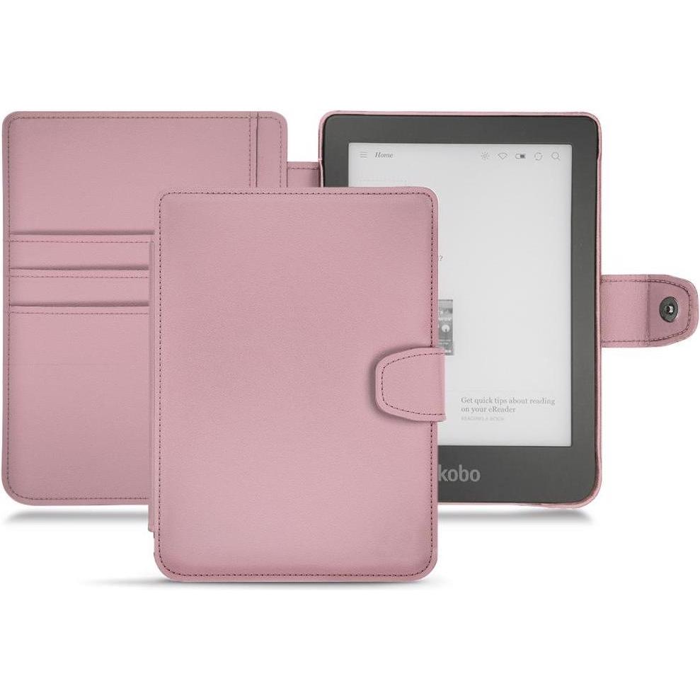 Noreve Lederschutzhülle Wallet (Clara HD), eReader Zubehör, Rosa