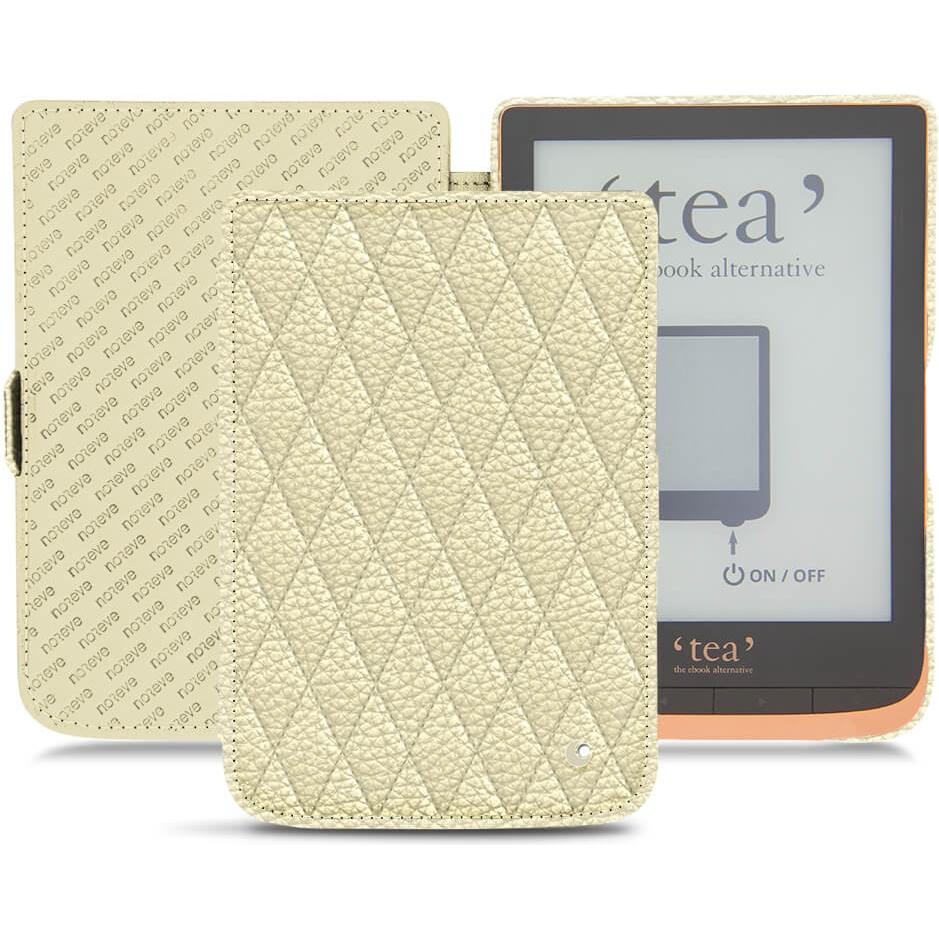 Noreve Lederschutzhülle horizontal (Touch HD Plus), Tablet Hülle, Beige