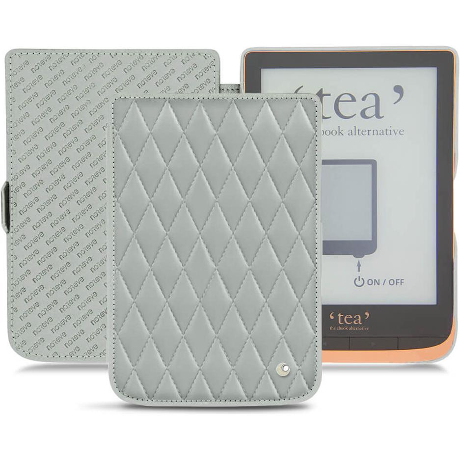 Noreve Lederschutzhülle horizontal (Touch HD Plus), Tablet Hülle, Grau