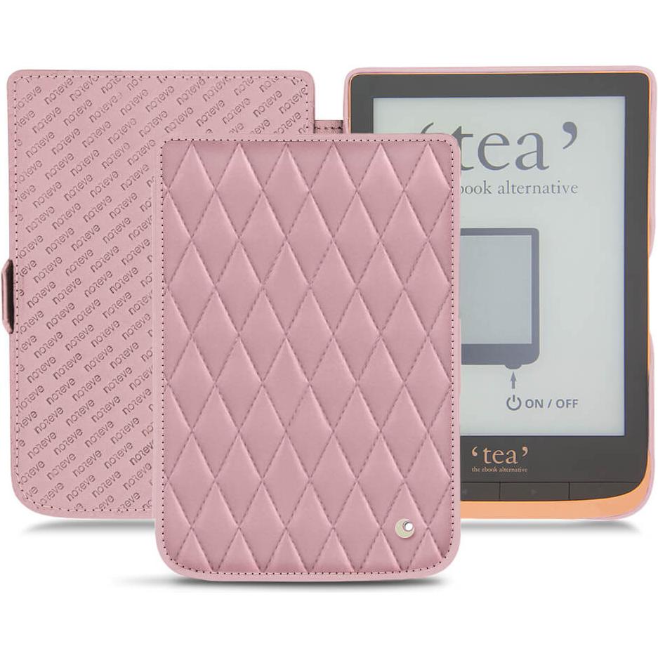 Noreve Lederschutzhülle horizontal (Touch HD Plus), Tablet Hülle, Rosa