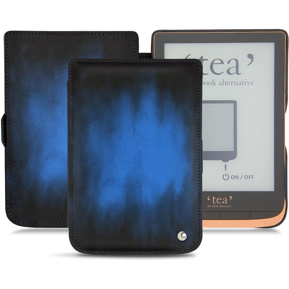 Noreve Lederschutzhülle horizontal (Touch HD Plus), Tablet Hülle, Blau