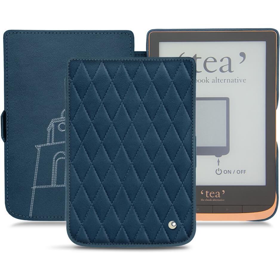 Noreve Lederschutzhülle horizontal (Touch HD Plus), Tablet Hülle, Blau