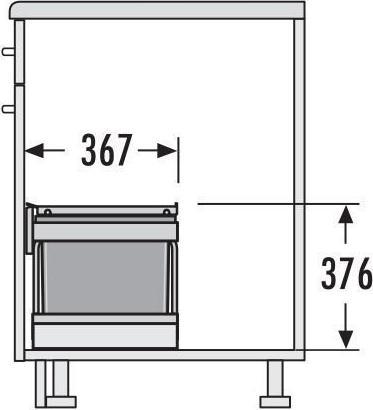 Produktbild Hailo 3644831 Abfallsammler (29 l)