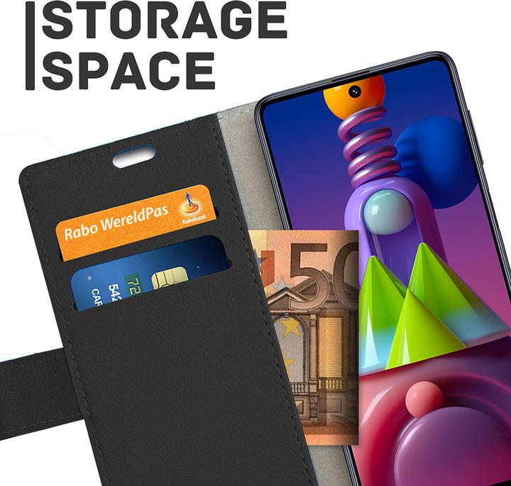 Produktbild Cazy Book Case Kompatibel mit Samsung Galaxy M51 - Hülle klappbar Kunstleder - (Samsung Galaxy M51)