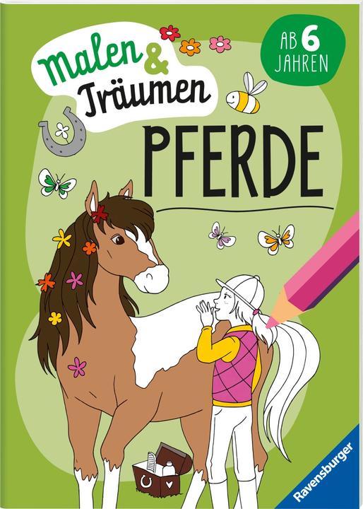 Immagine prodotto Ravensburger Cavalli - dipingi e sogna - 24 disegni da colorare per bambini dai 6 anni - motivi per
