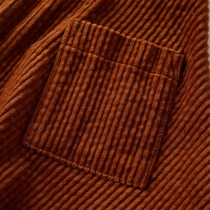 Actual product image VidaXL Children's skirt with pockets corduroy cognac 92,Material: 100 (92)