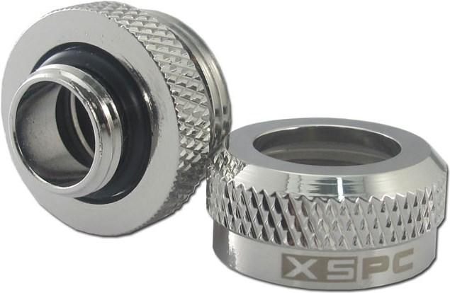 Image du produit XSPC Raccord G1/4" sur tube dur 14mm, chrome - 8 pièces