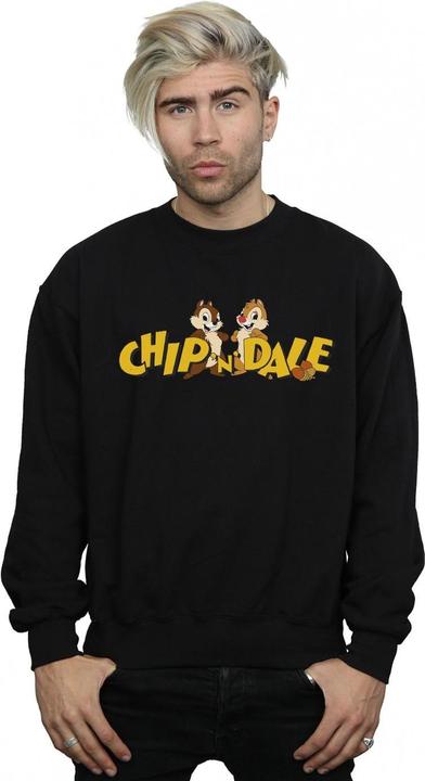 Actual product image Disney Mens Chip And Dale Character Logo Sweatshirt (M)