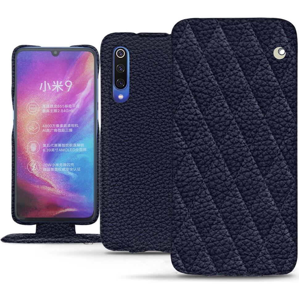 Noreve Lederschutzhülle vertikal (Xiaomi Mi 9), Smartphone Hülle, Violett