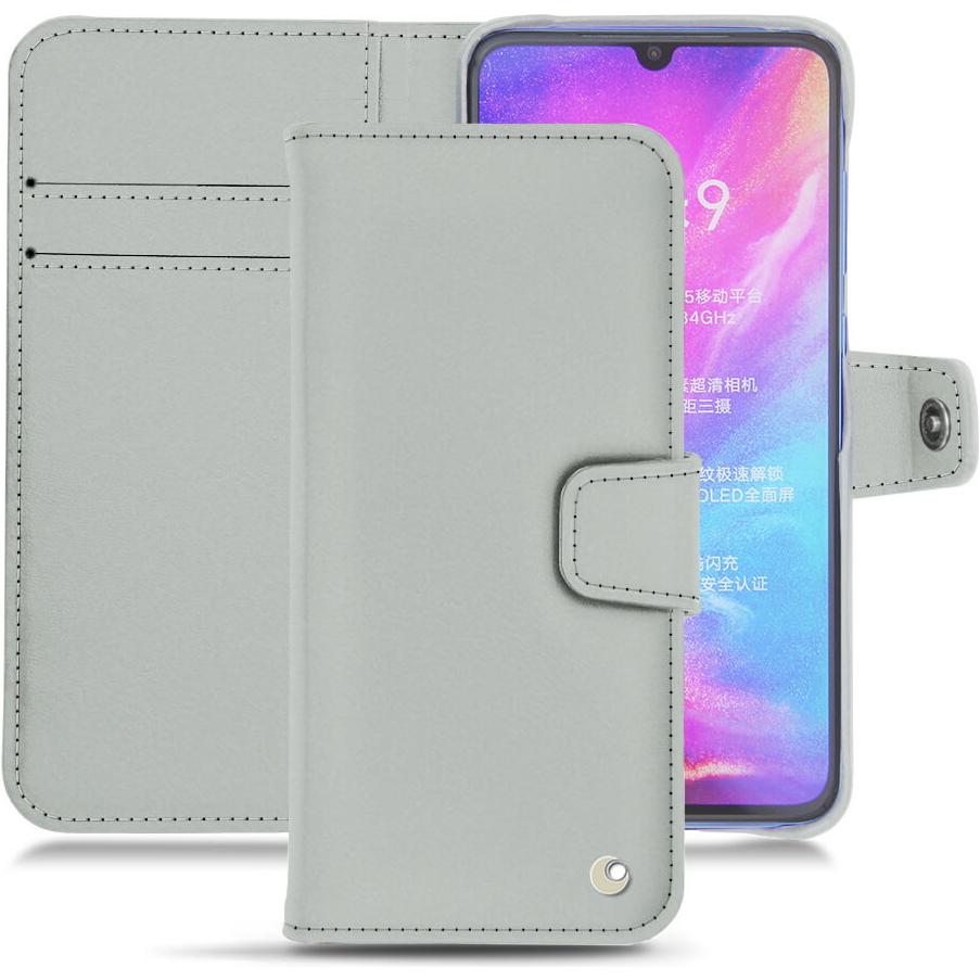 Noreve Lederschutzhülle Wallet (Xiaomi Mi 9), Smartphone Hülle, Grau