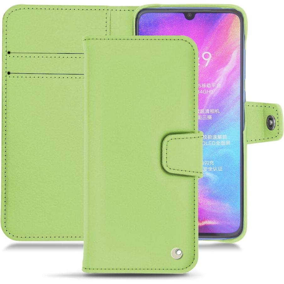 Noreve Lederschutzhülle Wallet (Xiaomi Mi 9), Smartphone Hülle, Grün
