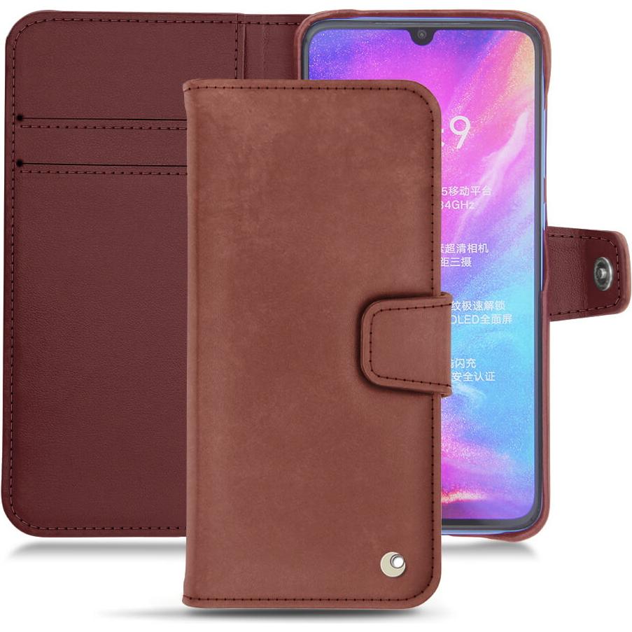 Noreve Lederschutzhülle Wallet (Xiaomi Mi 9), Smartphone Hülle, Rot