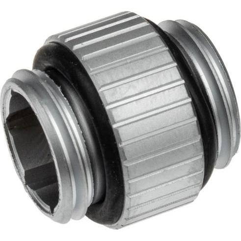 Thumbnail - EKWB EK-Quantum Torque Micro G1/4 Zoll Verlängerung gerade MM 7 - Satin Titanium, Wasserkühlung Anschluss, Silber