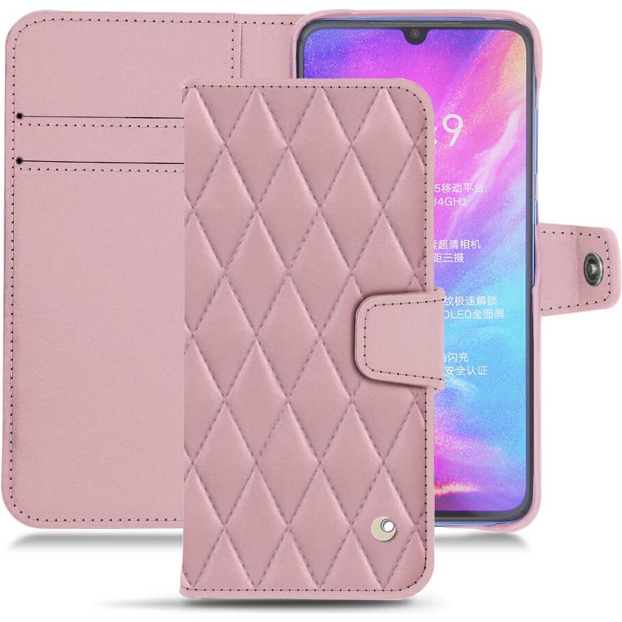 Noreve Lederschutzhülle Wallet (Xiaomi Mi 9), Smartphone Hülle, Rosa