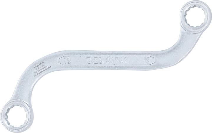 Immagine prodotto BGS Chiave a doppio anello poligonale a forma di S 12 x 13 mm (12 mm, 13 mm)
