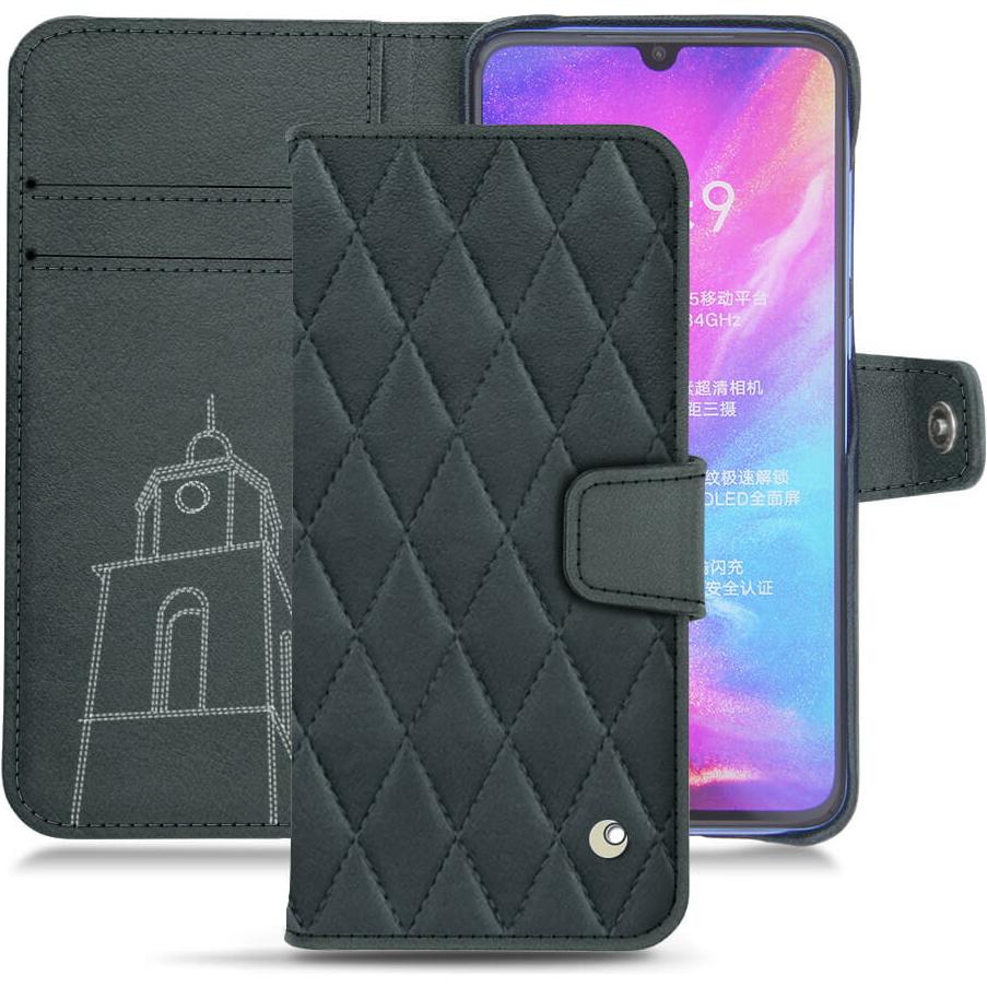 Noreve Lederschutzhülle Wallet (Xiaomi Mi 9), Smartphone Hülle, Blau