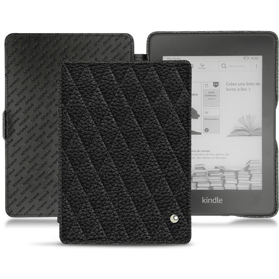 Noreve Lederschutzhülle horizontal (Kindle Paperwhite 2018), Tablet Hülle, Schwarz