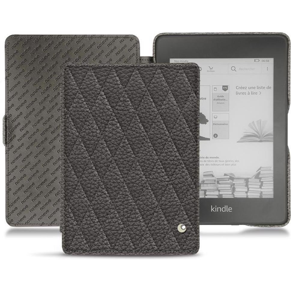Noreve Lederschutzhülle horizontal (Kindle Paperwhite 2018), Tablet Hülle, Grau