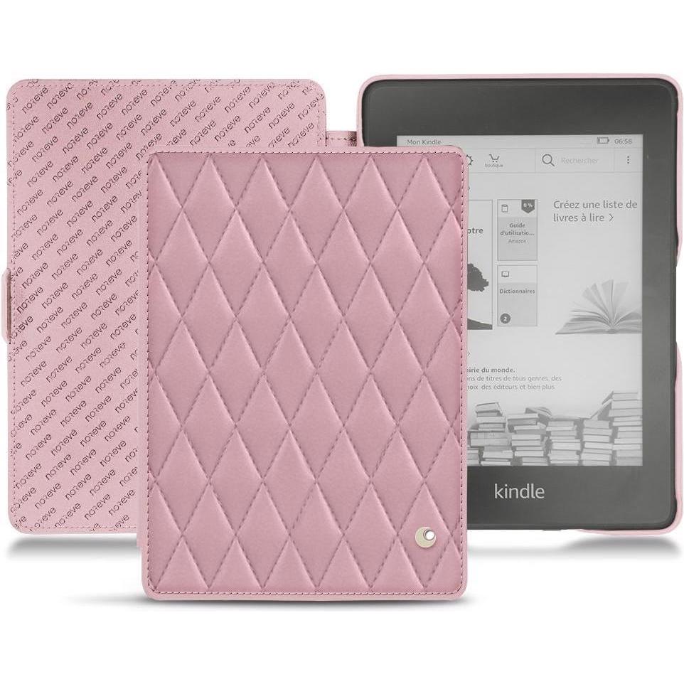 Noreve Lederschutzhülle horizontal (Kindle Paperwhite 2018), Tablet Hülle, Rosa