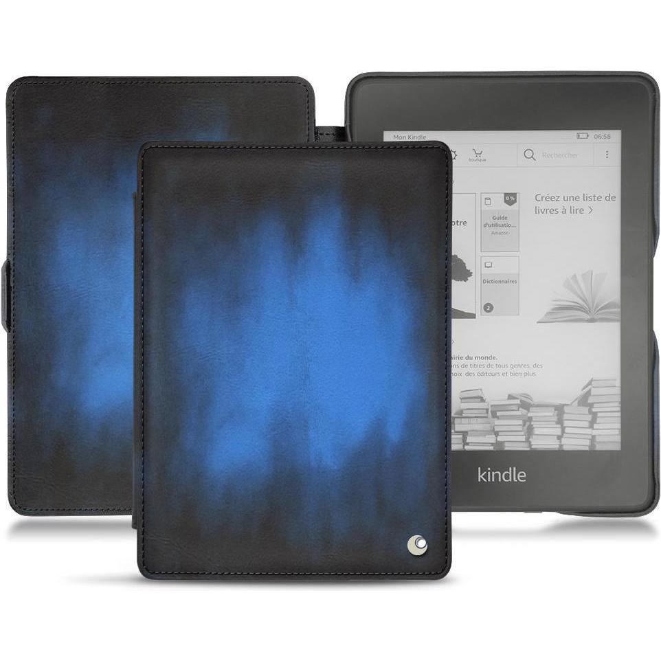 Noreve Lederschutzhülle horizontal (Kindle Paperwhite 2018), Tablet Hülle, Blau