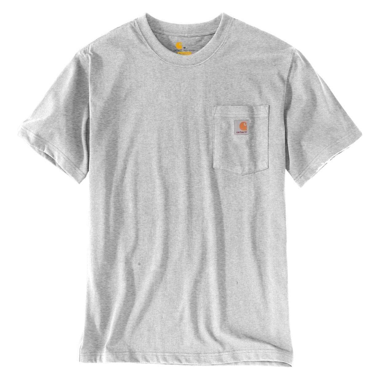 Carhartt, Herren, Shirts, Workw Pocket S/S, Grau, (M)