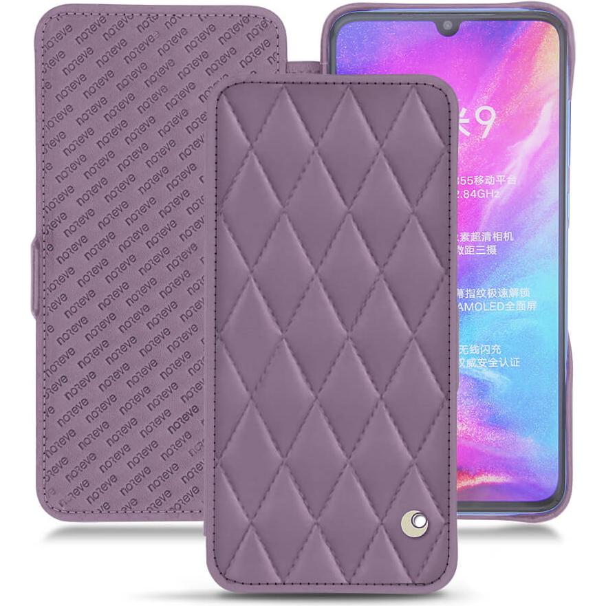 Noreve Lederschutzhülle horizontal (Xiaomi Mi 9), Smartphone Hülle, Violett