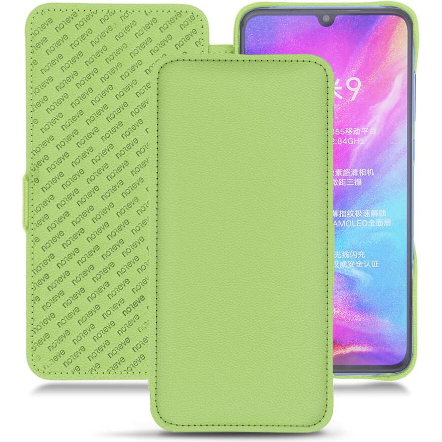 Noreve Lederschutzhülle horizontal (Xiaomi Mi 9), Smartphone Hülle, Grün
