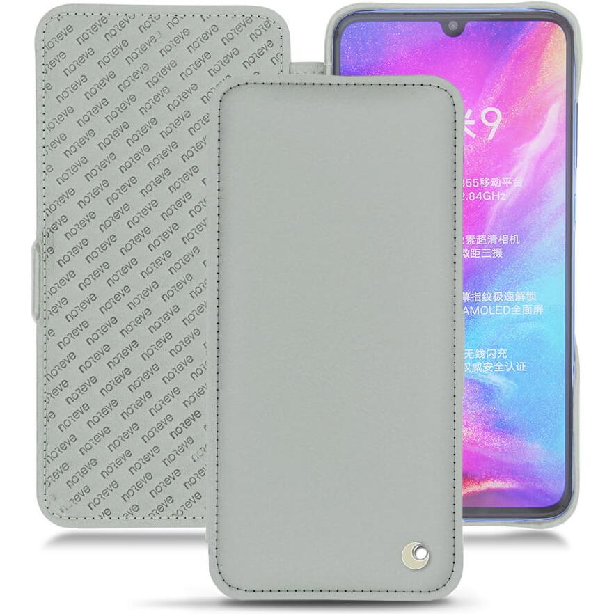 Noreve Lederschutzhülle horizontal (Xiaomi Mi 9), Smartphone Hülle, Grau