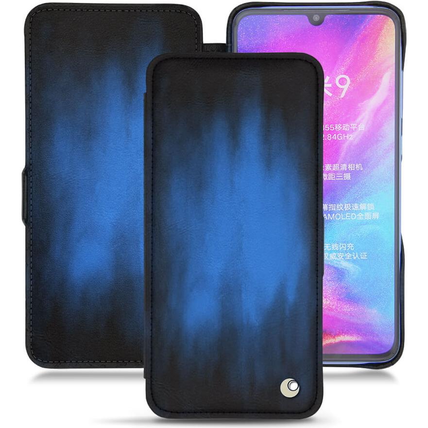 Thumbnail - Noreve Lederschutzhülle horizontal (Xiaomi Mi 9), Smartphone Hülle, Blau