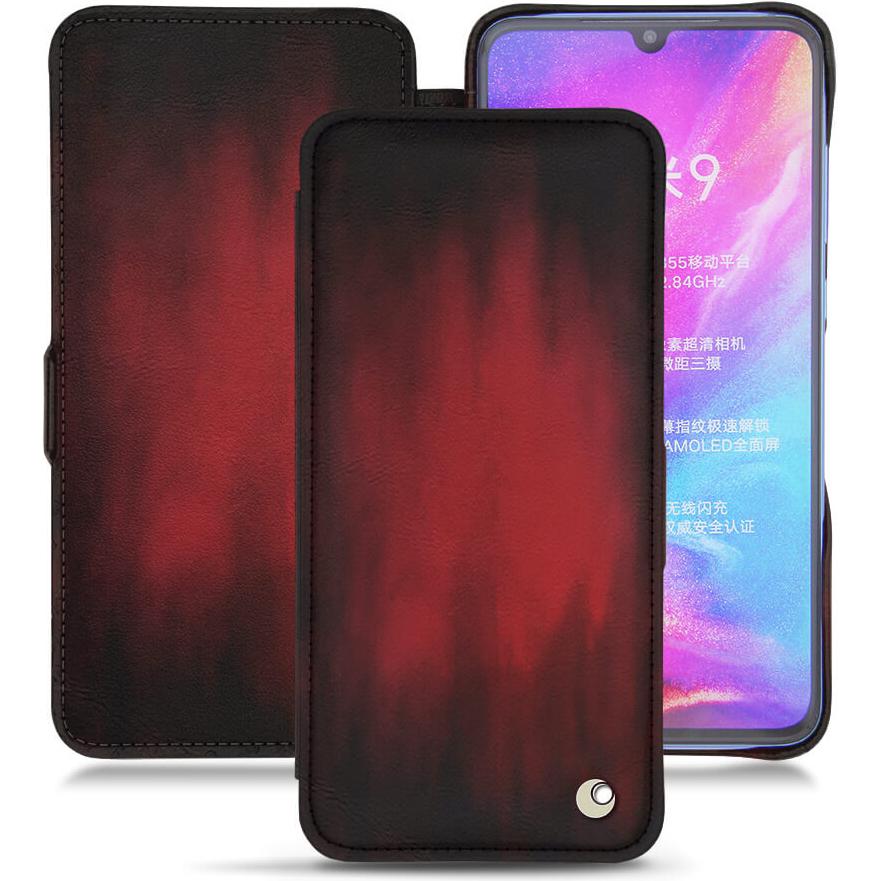 Thumbnail - Noreve Lederschutzhülle horizontal (Xiaomi Mi 9), Smartphone Hülle, Rot
