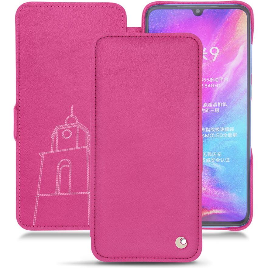 Noreve Lederschutzhülle horizontal (Xiaomi Mi 9), Smartphone Hülle, Rosa