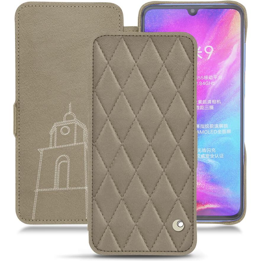 Noreve Lederschutzhülle horizontal (Xiaomi Mi 9), Smartphone Hülle, Beige