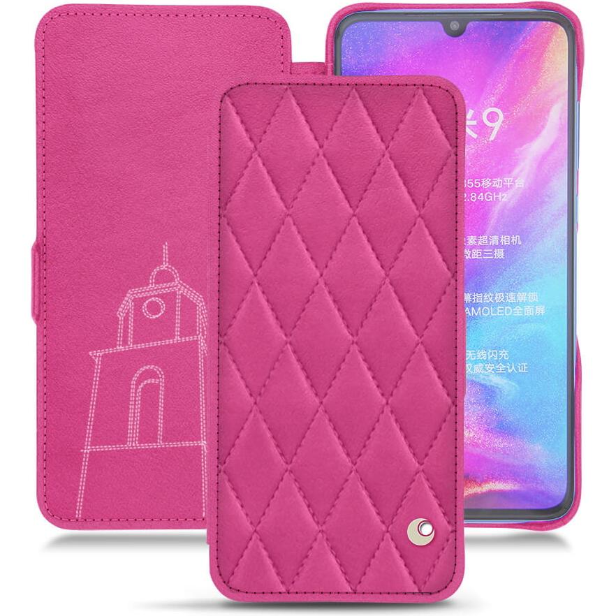 Noreve Lederschutzhülle horizontal (Xiaomi Mi 9), Smartphone Hülle, Rosa