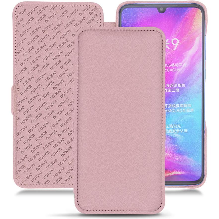 Noreve Lederschutzhülle horizontal (Xiaomi Mi 9), Smartphone Hülle, Rosa