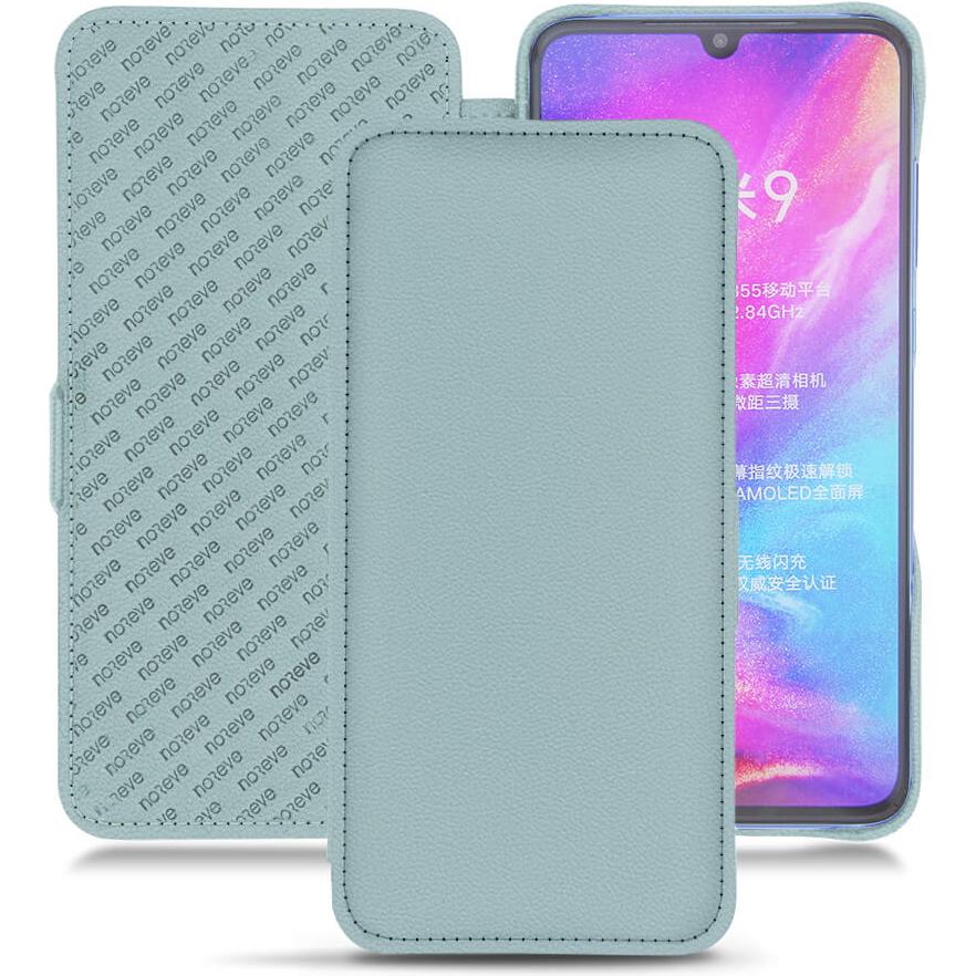 Noreve Lederschutzhülle horizontal (Xiaomi Mi 9), Smartphone Hülle, Blau