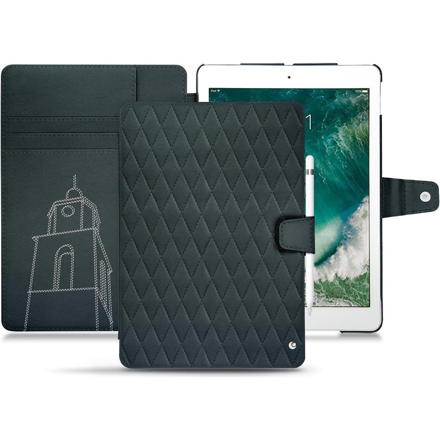 Noreve Lederschutzhülle Wallet (iPad Air 2019 (3. Gen)), Tablet Hülle, Blau