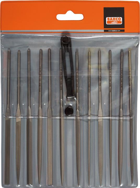 Produktbild Bahco Nadelfeilensatz, Schlicht, ohne Heft 160 mm - 12-teilig (Hieb 2, 160 mm)