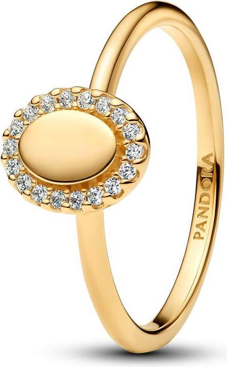 Produktbild Pandora Gravierbarer Ovaler Strahlenkranz Ring (58)