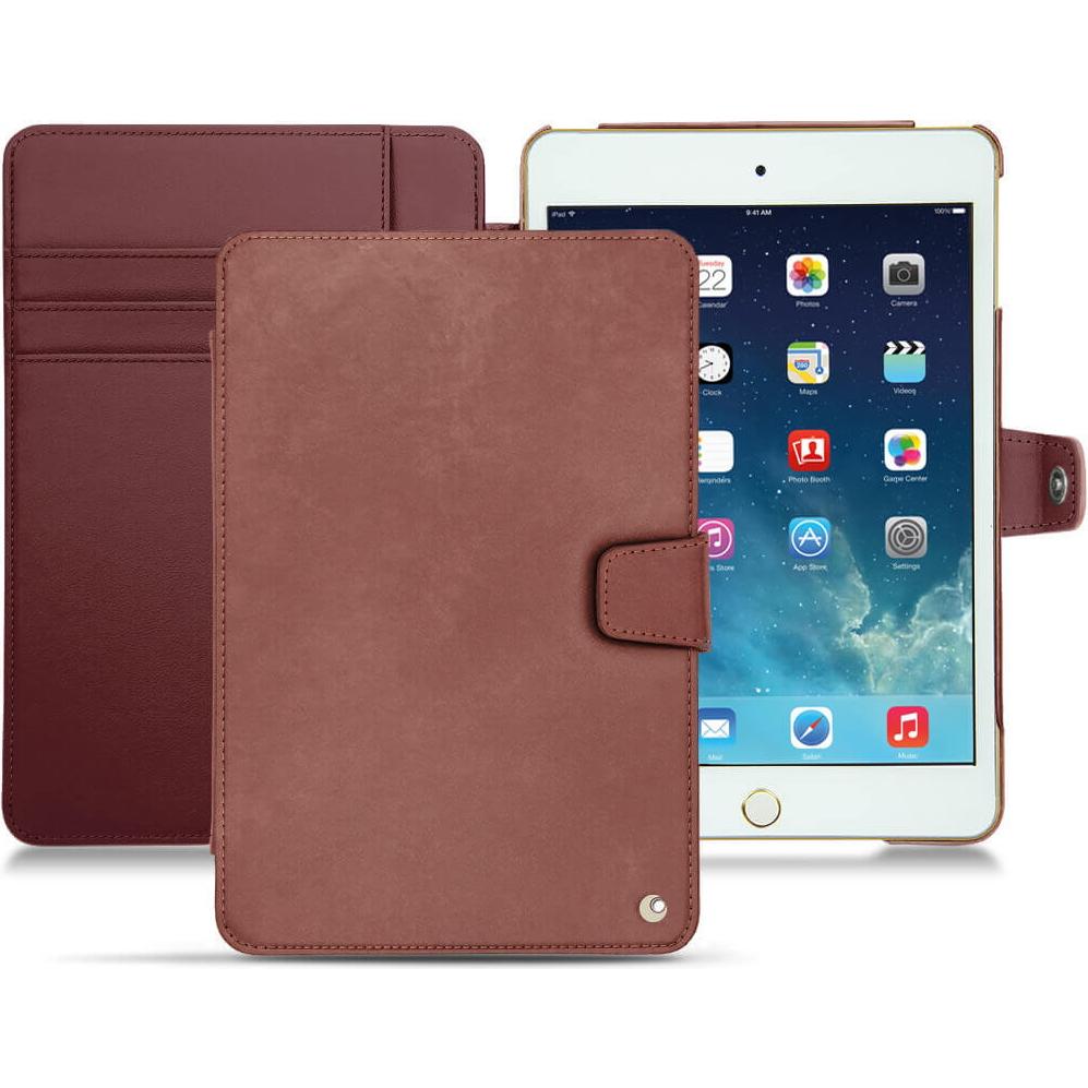 Noreve Lederschutzhülle Wallet (iPad Mini 5), Tablet Hülle, Rot