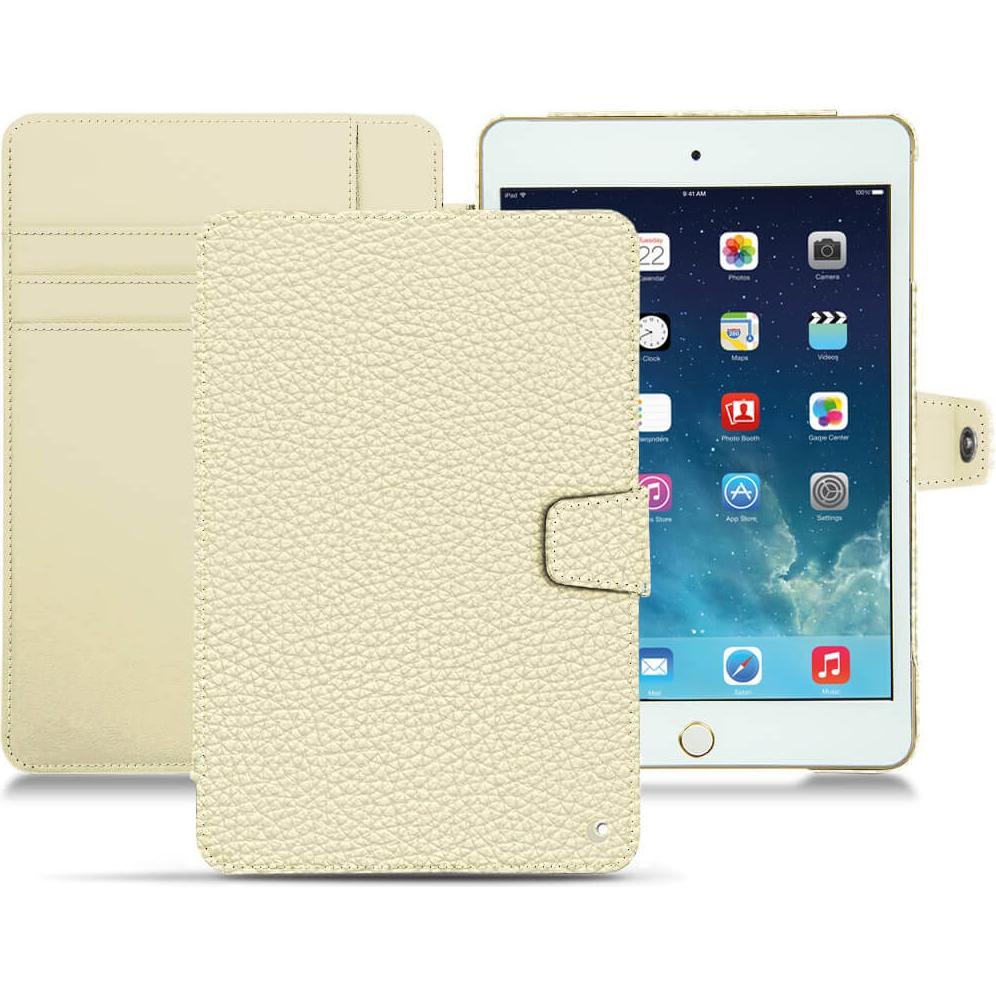 Noreve Lederschutzhülle Wallet (iPad Mini 5), Tablet Hülle, Weiss