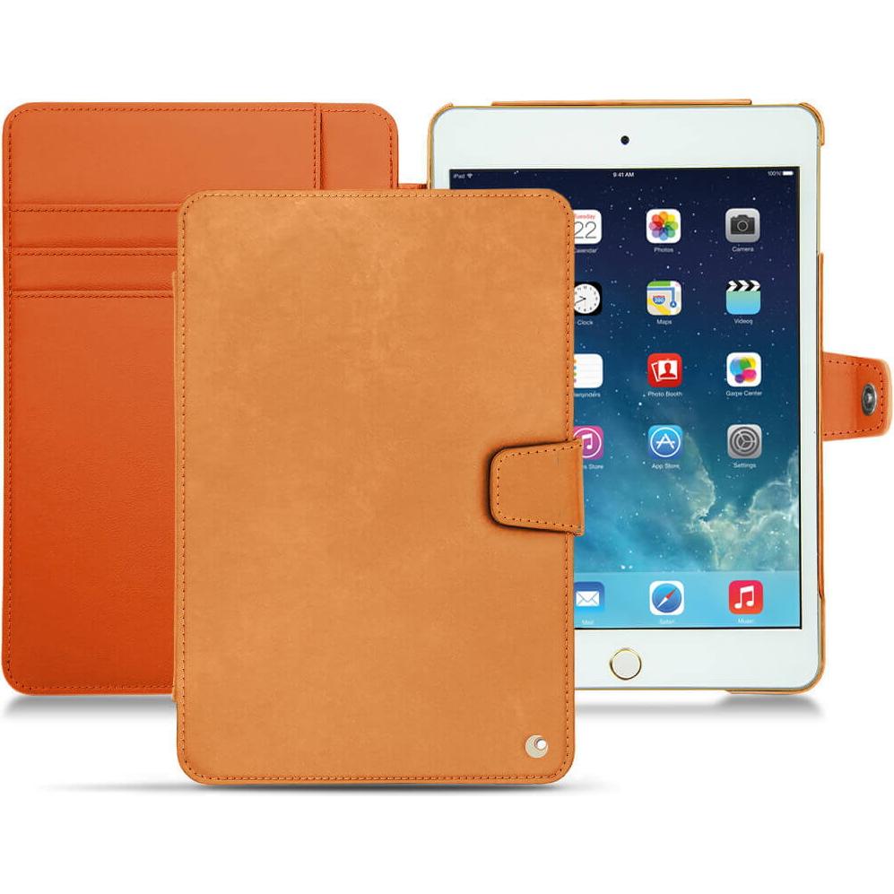 Noreve Lederschutzhülle Wallet (iPad Mini 5), Tablet Hülle, Orange