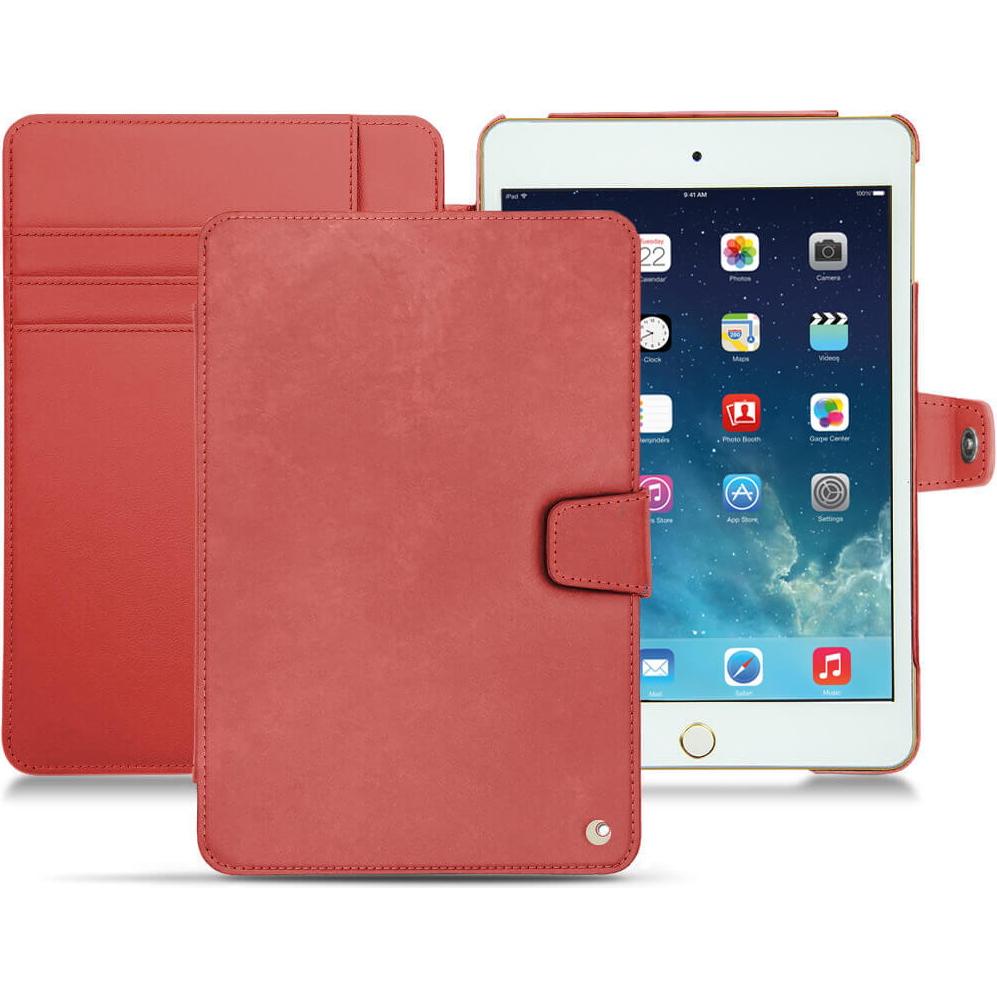 Noreve Lederschutzhülle Wallet (iPad Mini 5), Tablet Hülle, Rot