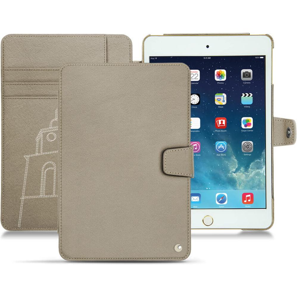 Noreve Lederschutzhülle Wallet (iPad Mini 5), Tablet Hülle, Beige