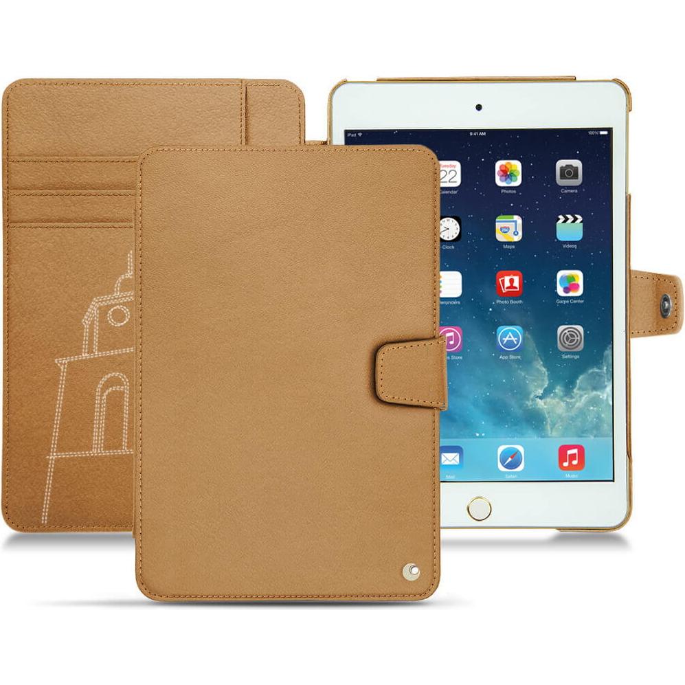 Noreve Lederschutzhülle Wallet (iPad Mini 5), Tablet Hülle, Braun