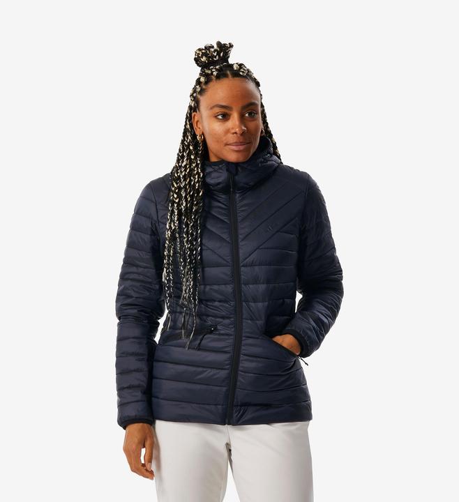 Actual product image Wedze Women's ski jacket down jacket light and warm - 500 blue/black (L)