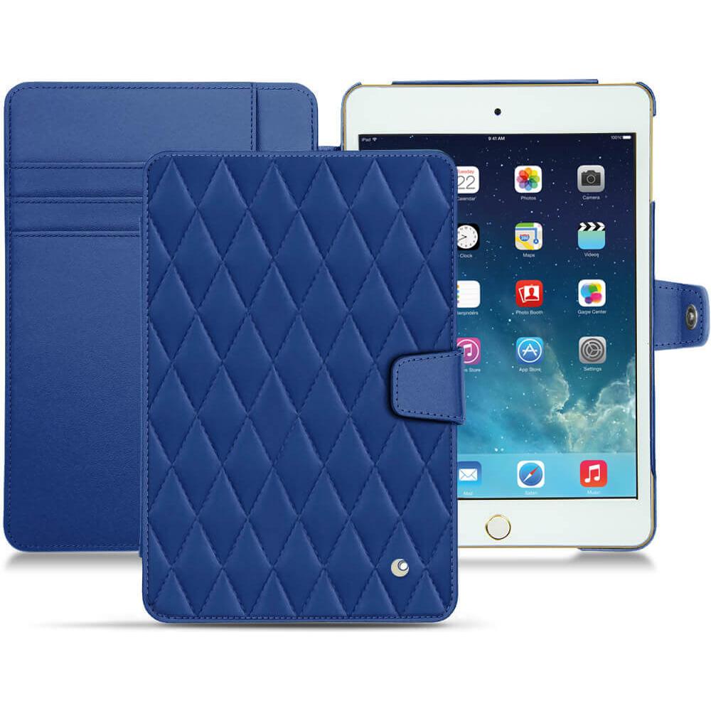 Thumbnail - Noreve Lederschutzhülle Wallet (iPad Mini 5), Tablet Hülle, Blau