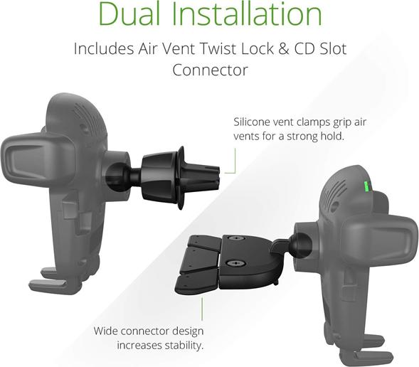 Image du produit iOttie Support jusqu'à 6 pouces ou 89mm de largeur maximale HLCRIO143 black