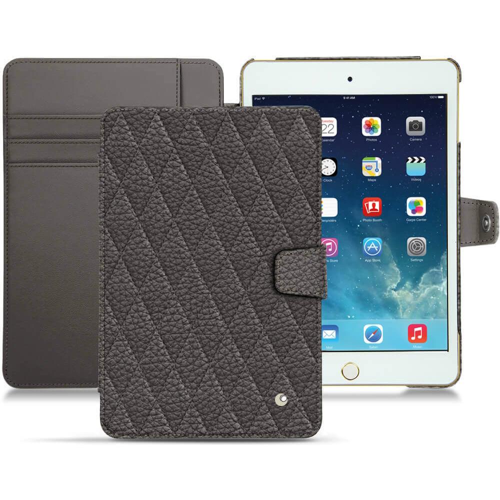Noreve Lederschutzhülle Wallet (iPad Mini 5), Tablet Hülle, Grau